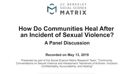 How Do Communities Heal After Sexual Violence
