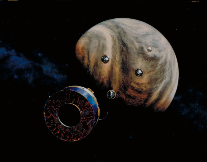 image of probe heading toward a planet