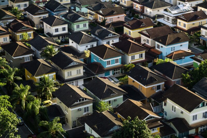 rows of colorful houses